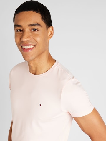 TOMMY HILFIGER Slim fit Μπλουζάκι σε ροζ