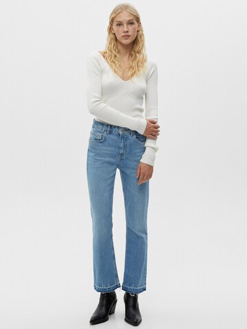 Pull&Bear Bootcut Džíny – modrá