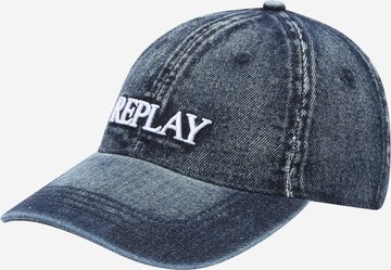 REPLAY - Gorra en azul: frente