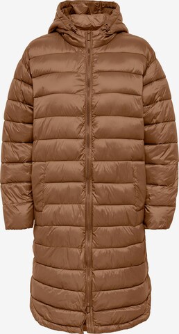 Manteau d’hiver 'Melody' ONLY en marron : devant