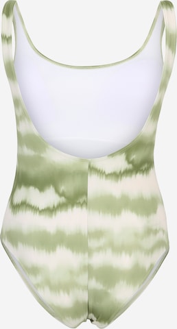 PIECES Curve Swimsuit 'ANESA' in Green