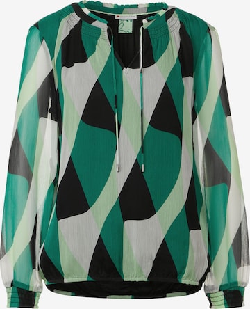 STREET ONE Blouse in Groen: voorkant