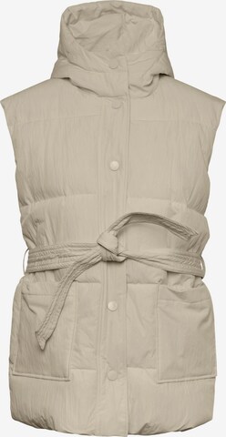 Gilet 'Nidone' PIECES en beige : devant