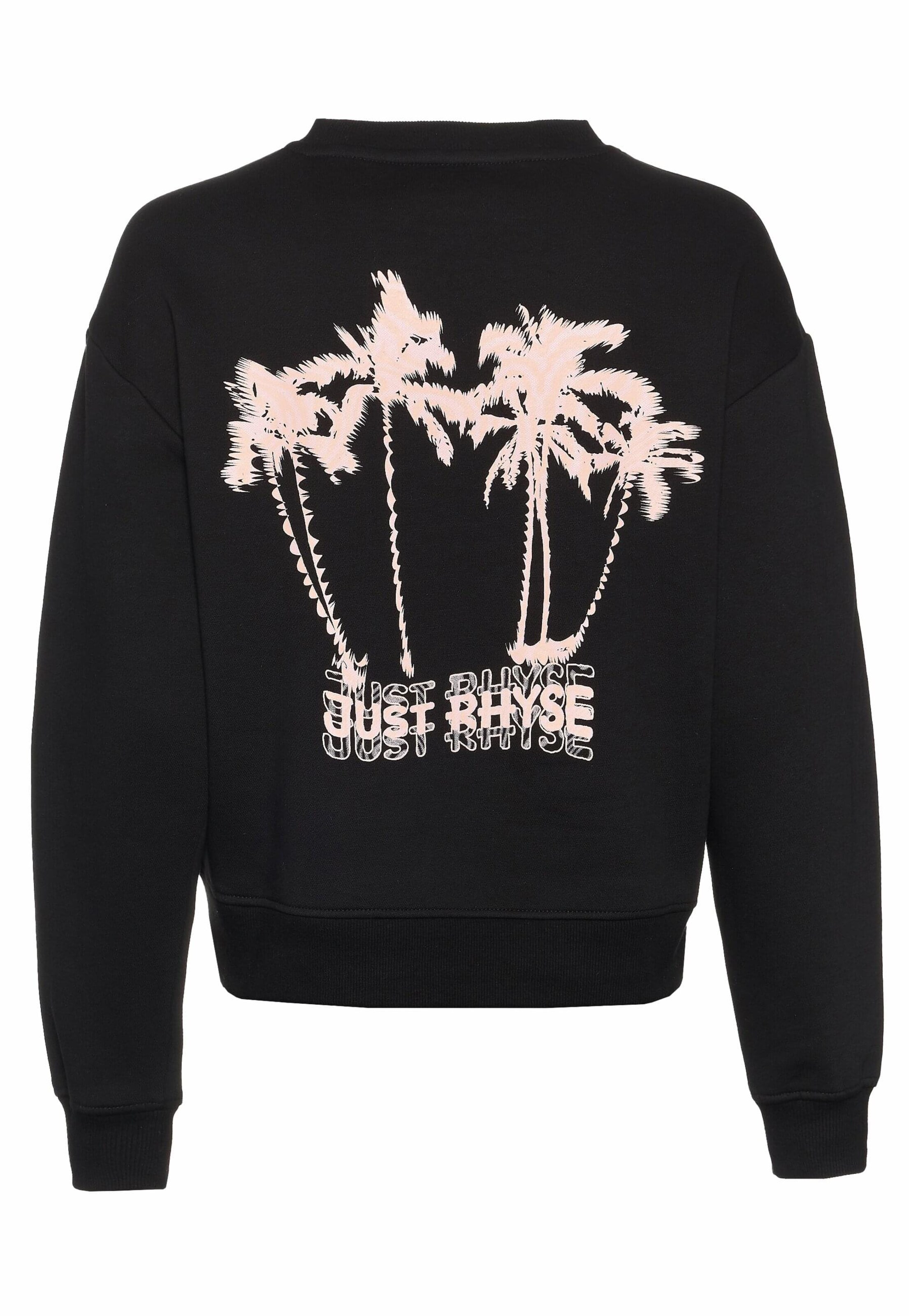 Sweat-shirt 'Just Rhyse Wavy Palms' Just Rhyse en noir