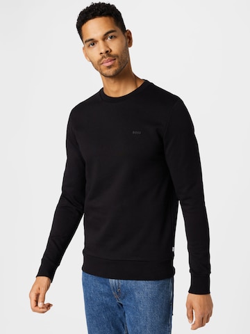 BOSS Black Sweatshirt 'Stadler' in Black: front