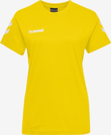 Hummel Functioneel shirt in Geel: voorkant