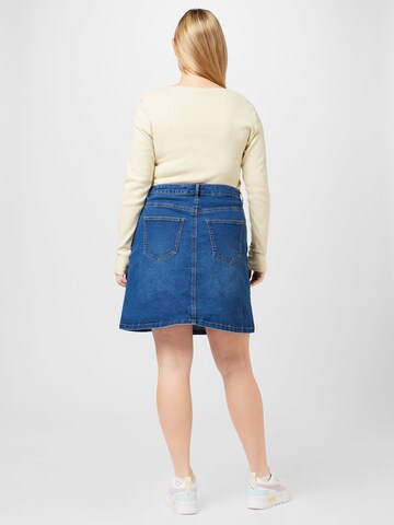 Vero Moda Curve Skirt 'PETRA' in Blue