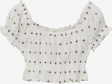 Pull&Bear Blouse in Beige: voorkant