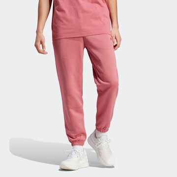 Effilé Pantalon de sport ADIDAS SPORTSWEAR en rose : devant