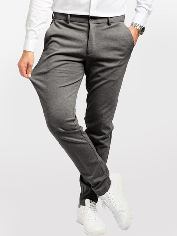 TeeShoppen Slim fit Chino Pants in Grey: front