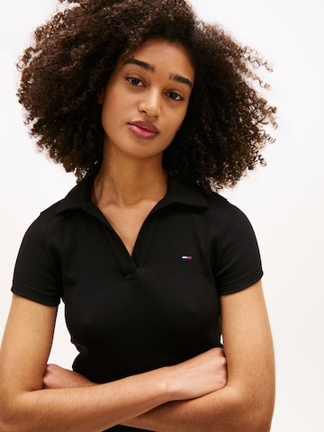 Tommy Jeans Poloshirt in Schwarz