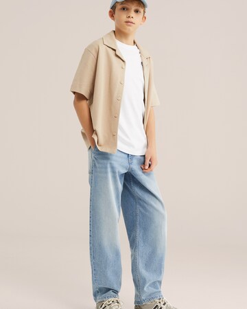WE Fashion Regular Fit Skjorte i beige