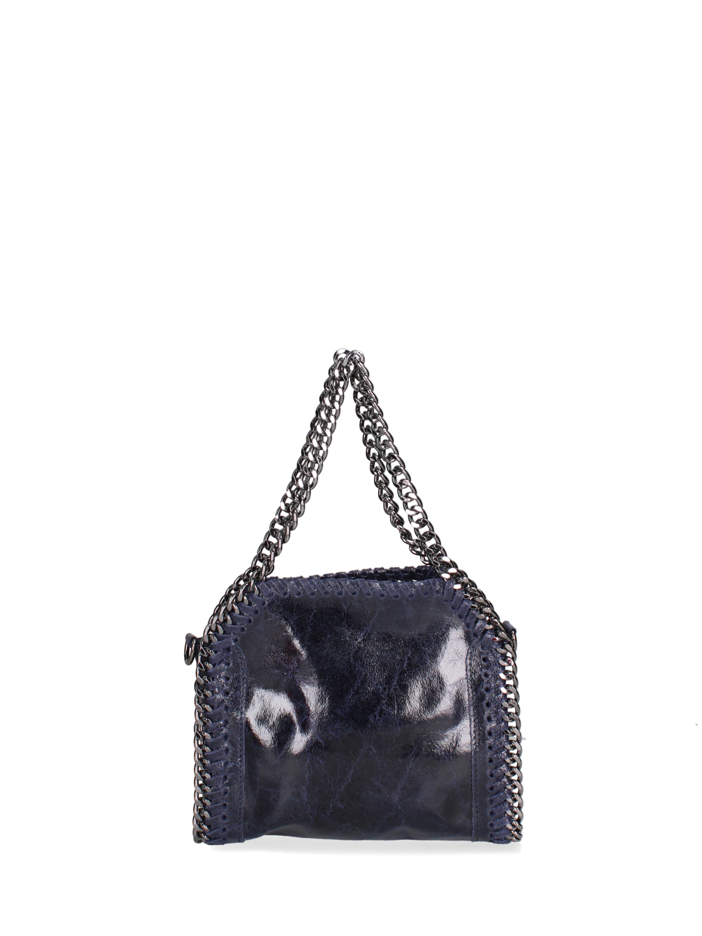 Borsa a mano 'Borsa a mano donna pelle scamosciata stampata con zip - Zefira Chic' di Gave Lux in blu: frontale