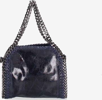 Borsa a mano 'Borsa a mano donna pelle scamosciata stampata con zip - Zefira Chic' di Gave Lux in blu: frontale