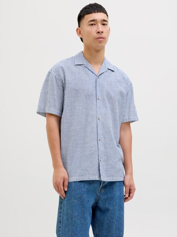 JACK & JONES - Ajuste confortable Camisa 'JJSummer Resort' en azul: frente