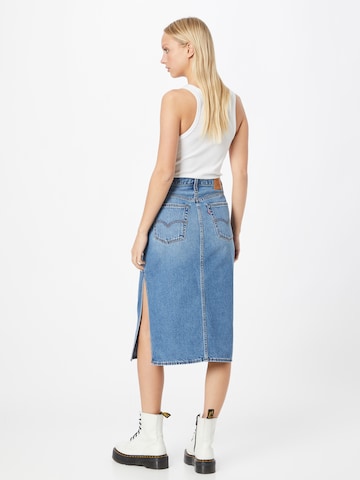 LEVI'S ® Nederdel 'Side Slit Skirt' i blå