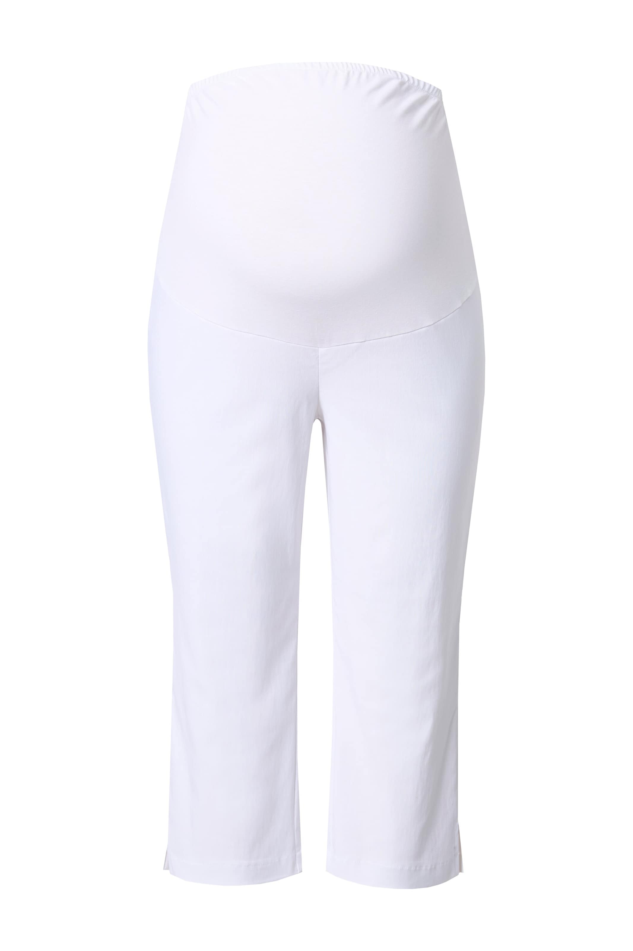 Ulla Popken Regular Hose in Weiß: Vorderseite