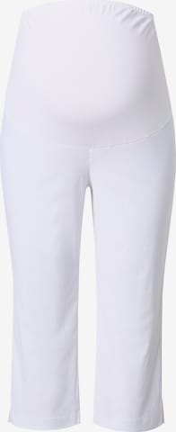 Ulla Popken Regular Hose in Weiß: Vorderseite