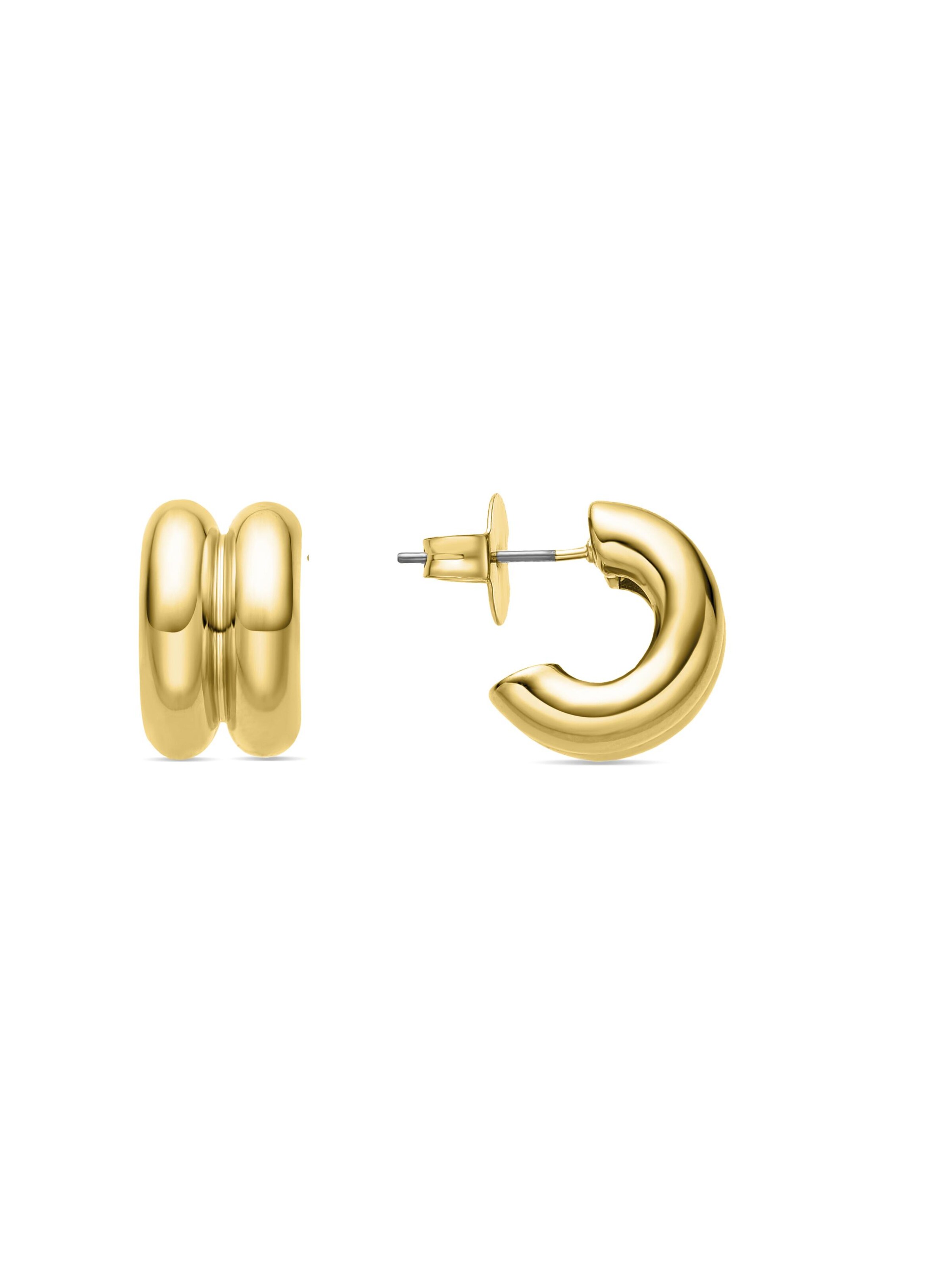 Boucles d'oreilles 'Zakev' Luxenter en or : devant