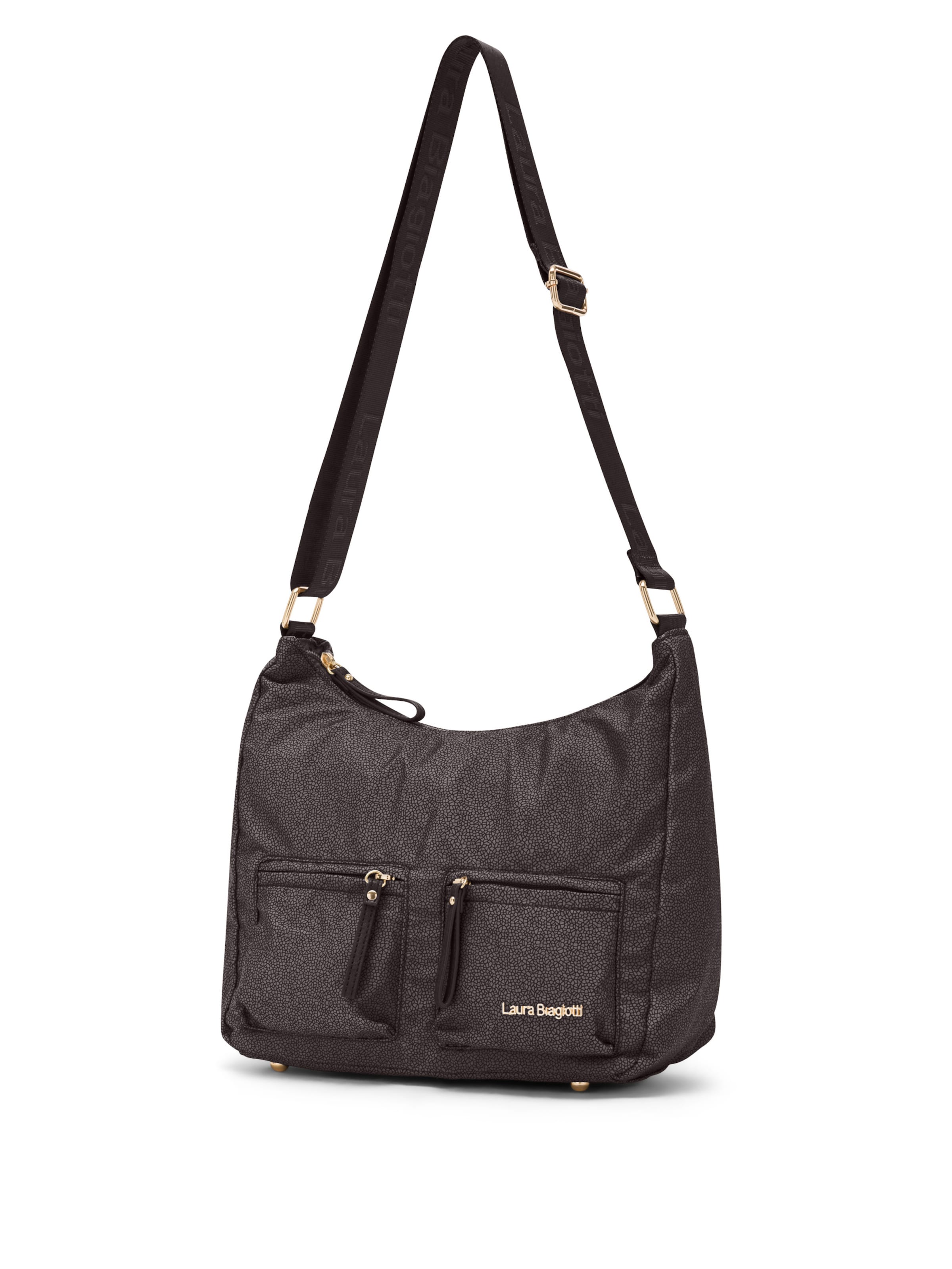 Borsa a tracolla 'Lorde 1' di Laura Biagiotti in marrone: frontale