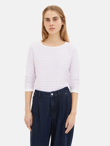 TOM TAILOR DENIM - Sweatshirt em roxo: frente