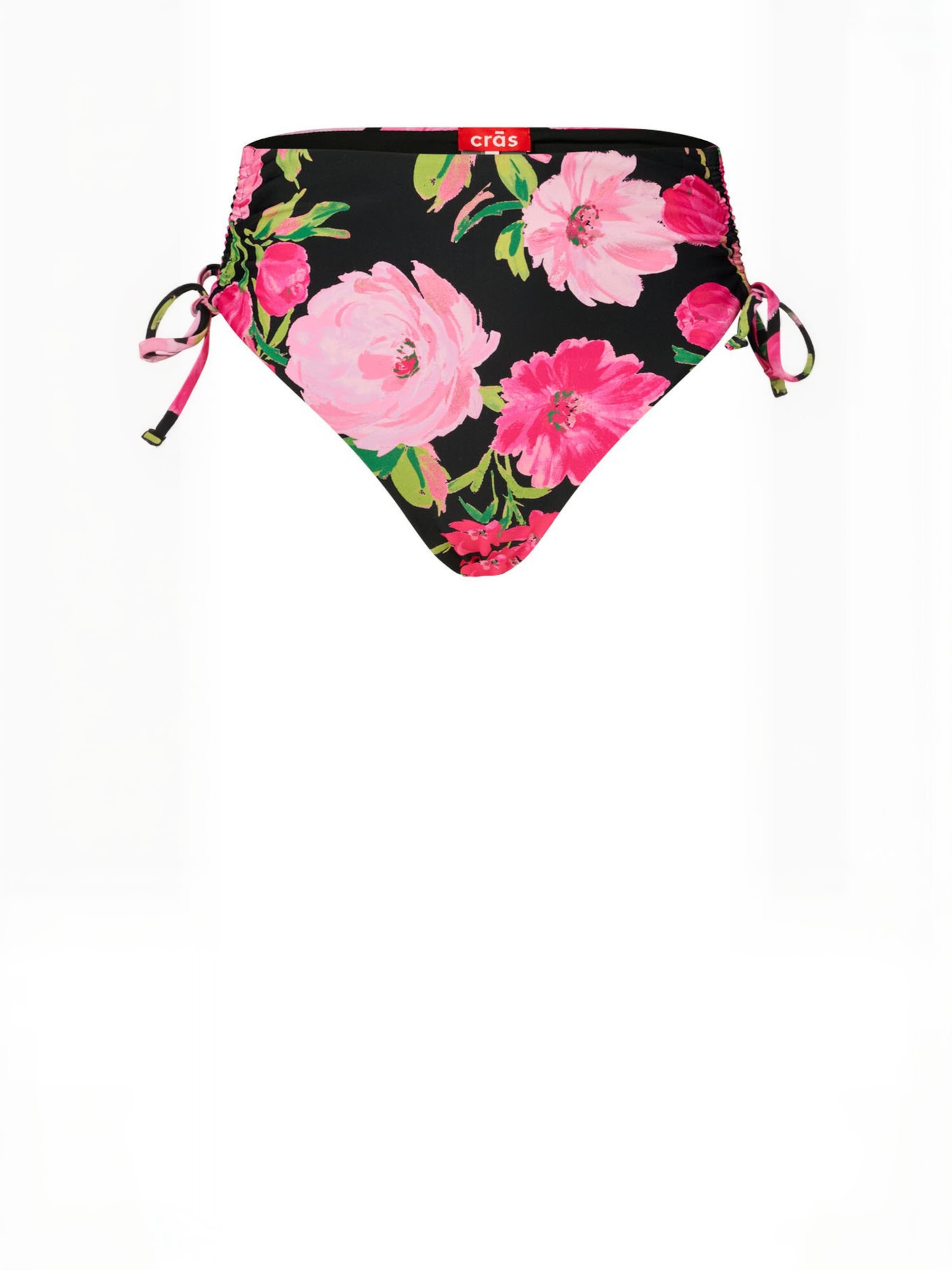 Crās - Cueca biquíni 'Hildacras' em preto: frente
