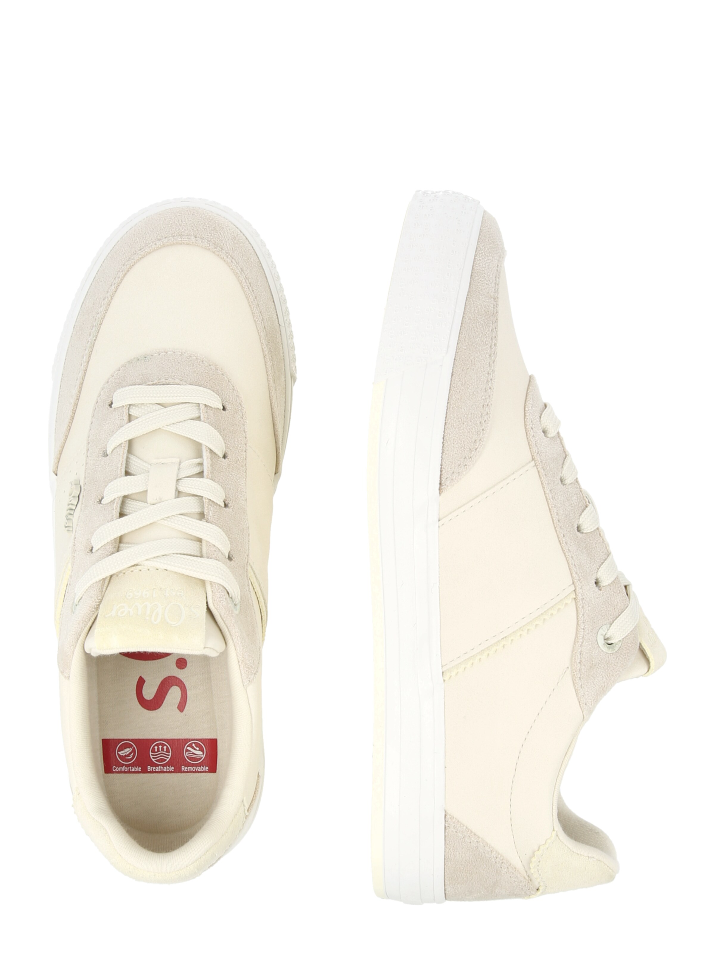 s.Oliver Σνίκερ χαμηλό σε μπεζ