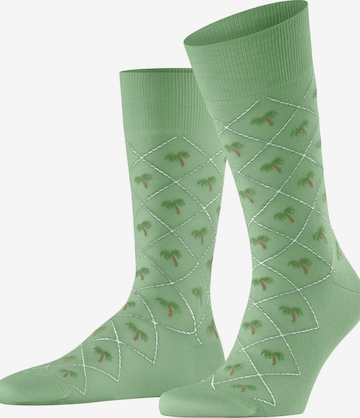 BURLINGTON Socks 'Palm Tree' in Green: front