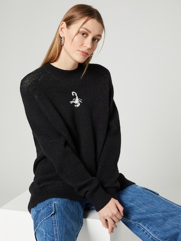 VIERVIER Sweater 'Dilara' in Black: front