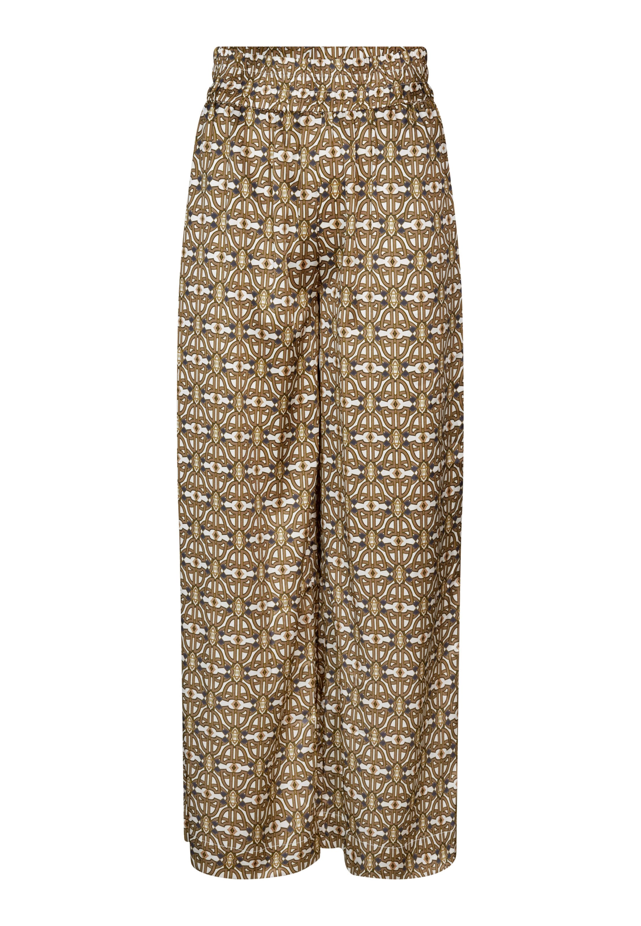 Dea Kudibal - Perna larga Calças 'Margodea' em castanho: frente