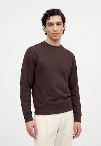 BOSS Sweatshirt 'WeSmall' in Brown
