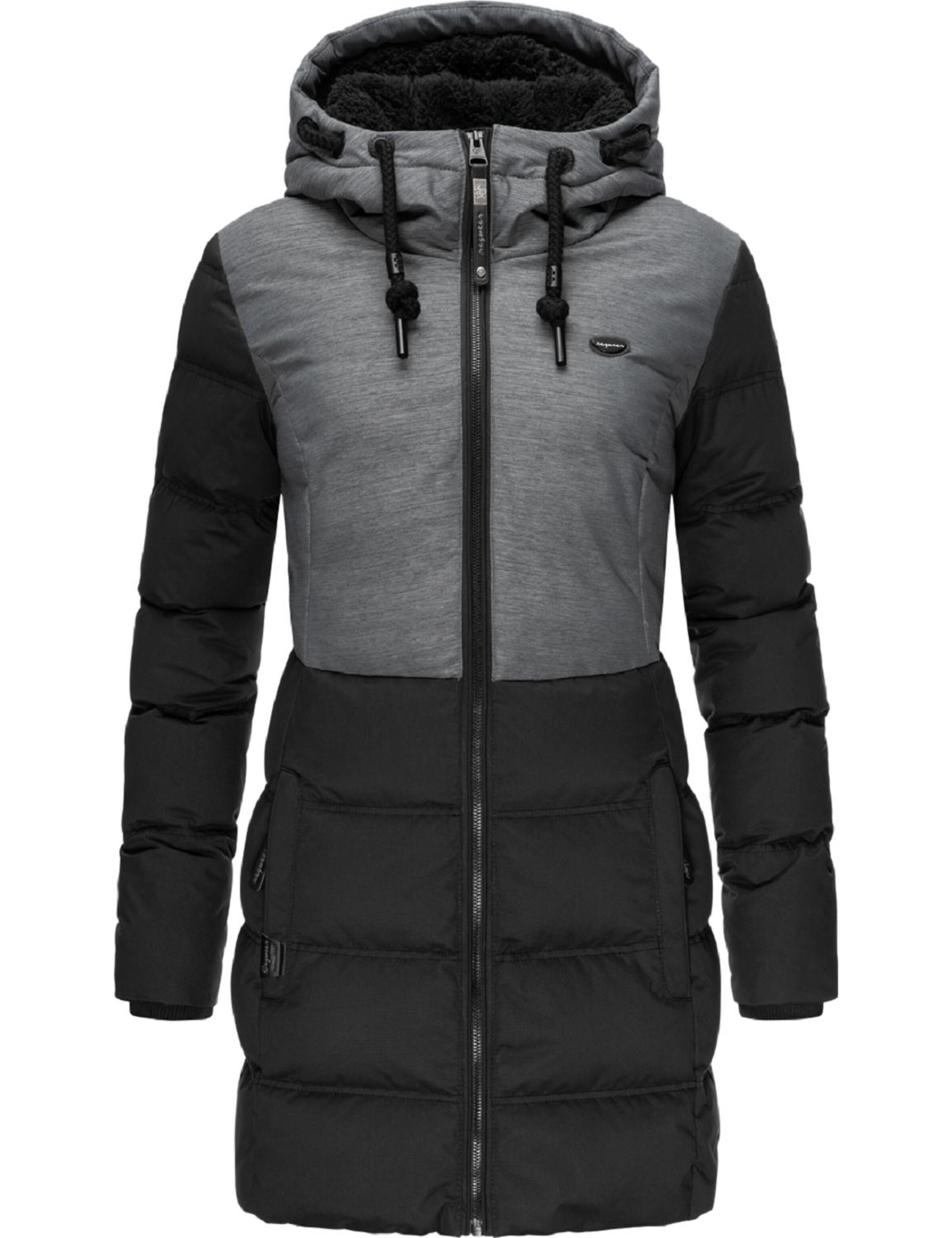 Manteau d’hiver 'Ashani' Ragwear en noir