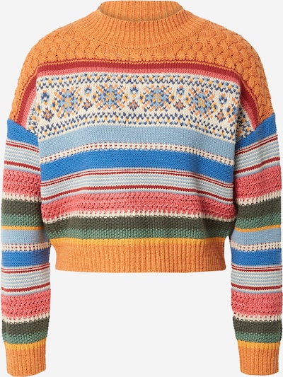 Polo Ralph Lauren Pull-over en bleu / bleu fumé / vert / orange, Vue avec produit