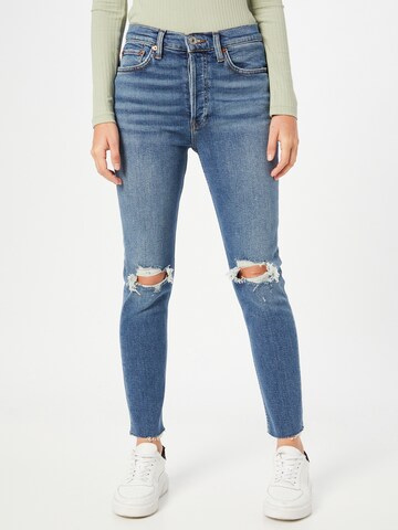 RE/DONE Skinny Jeans in Blue: front