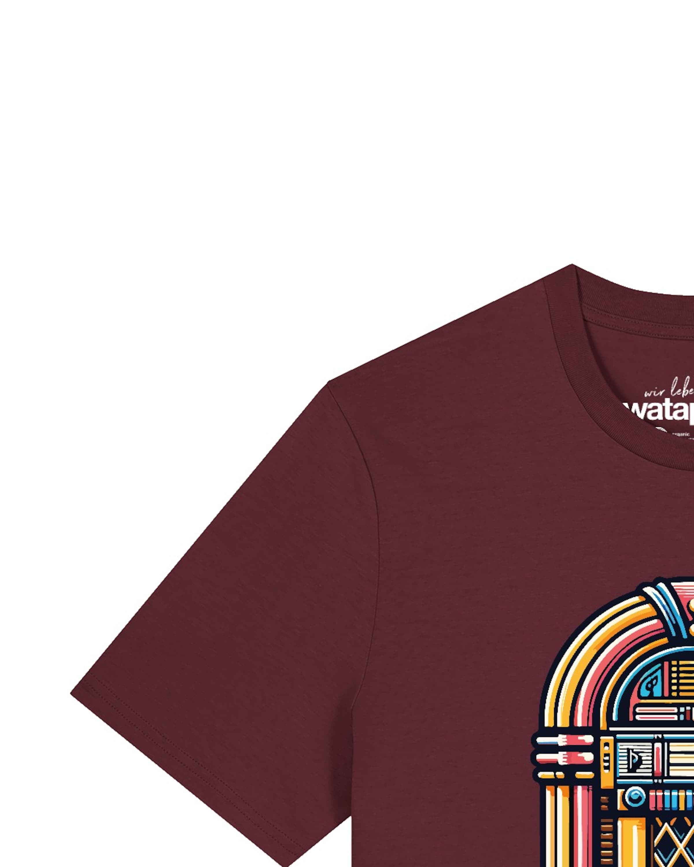 T-Shirt 'Jukebox' Watapparel en rouge