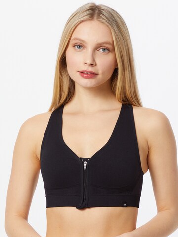 Marika Bustier Sports-BH 'Savannah' i svart: forside