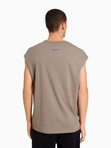 Bershka Shirt in Grey