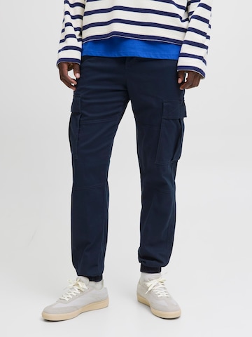 JACK & JONES Tapered Cargo trousers 'JPSTKane Jonnie' in Blue: front