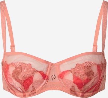 Chantelle Balconette Bra in Orange: front