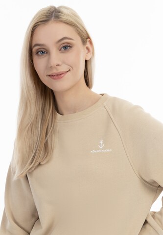 DreiMaster Maritim Sweatshirt 'Bridgeport' i beige