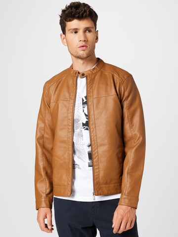 Only & Sons Regular fit Between-Season Jacket 'Mike' in Brown: front