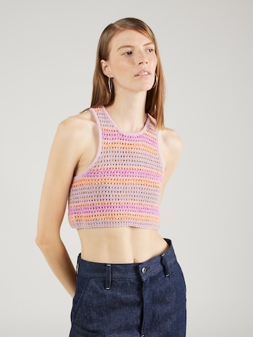 Cotton On Knitted Top in Purple: front