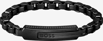 Bracelet BOSS en noir : devant