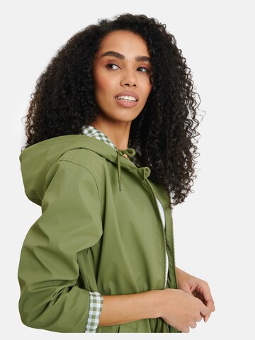 Threadbare Between-seasons coat 'Suzanna' in Green