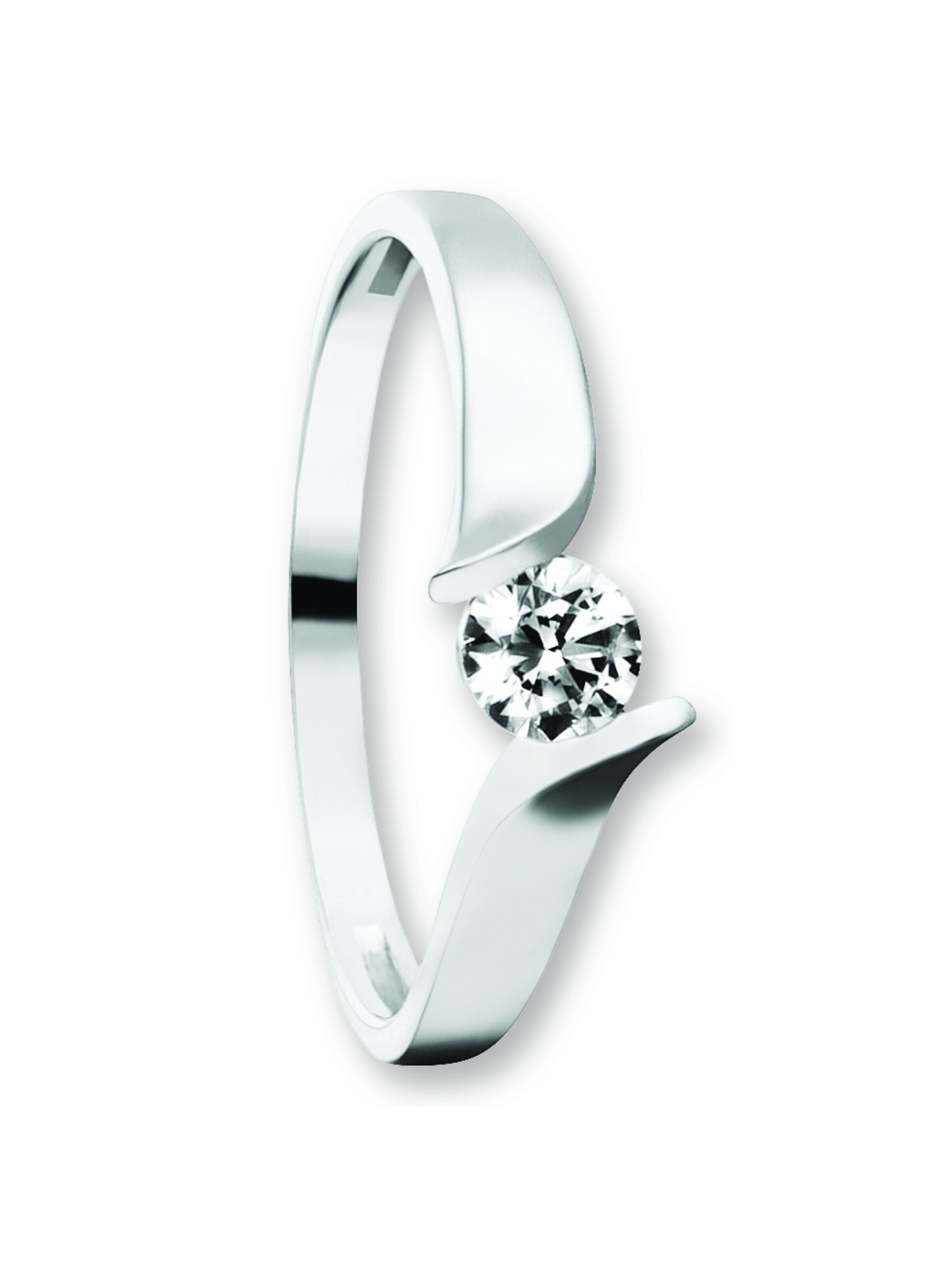 ONE ELEMENT Ring in Silber: Vorderseite