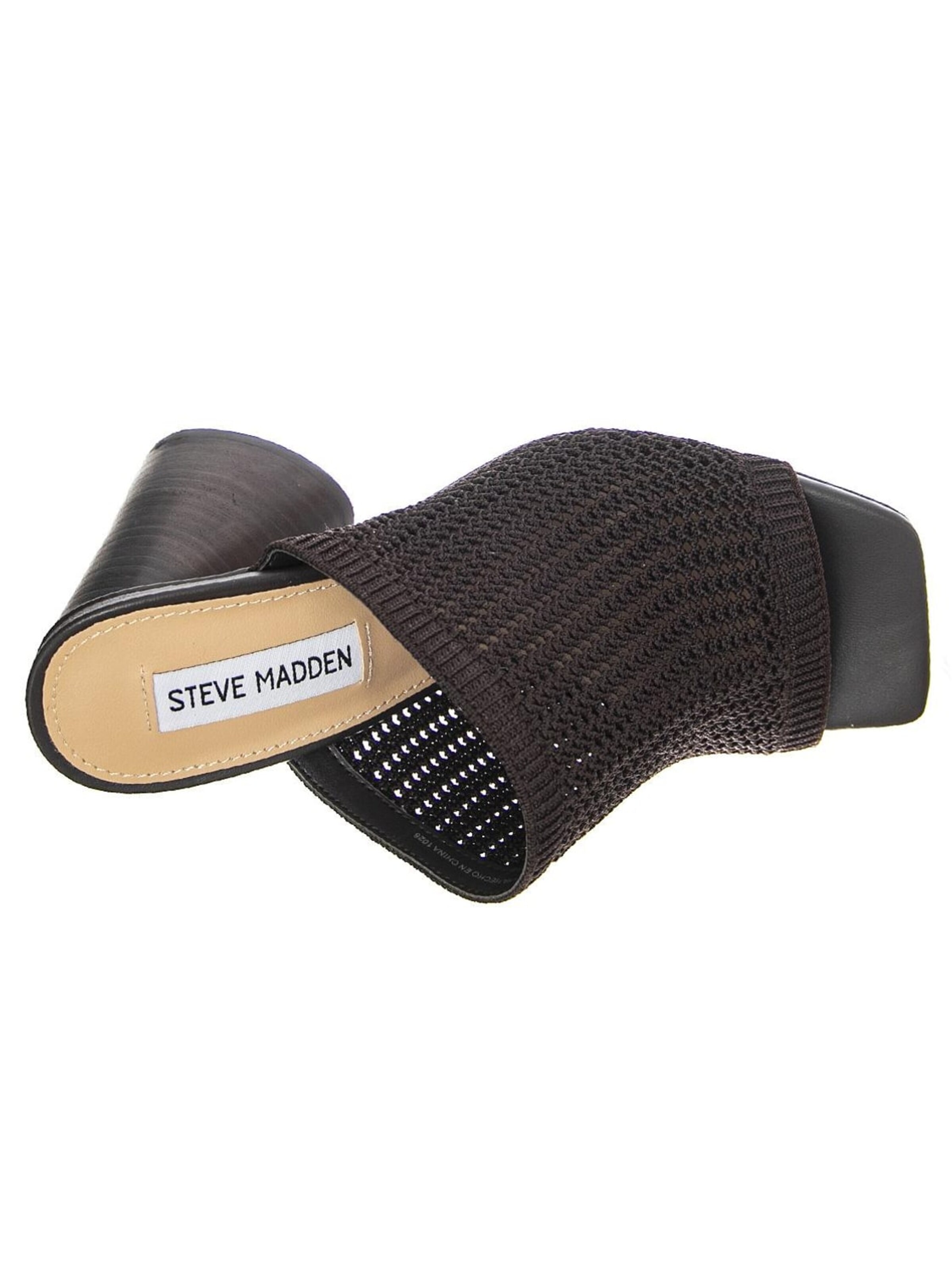 Zoccoletto 'Womens Rectify Dark Brn Sandals' di STEVE MADDEN in nero