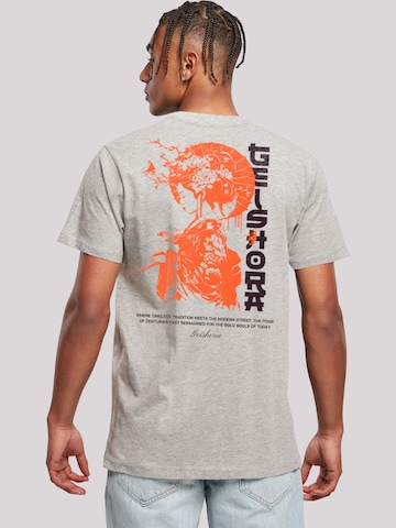 T-Shirt 'Geishora Japan Streetstyle' F4NT4STIC en gris