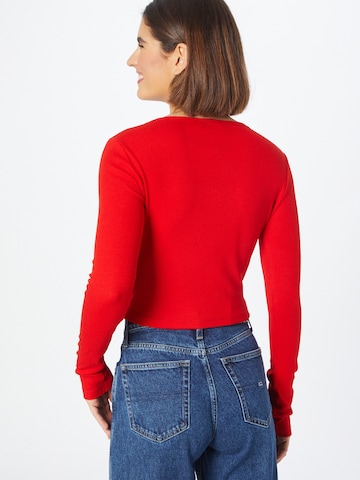 Tommy Jeans Tričko – červená