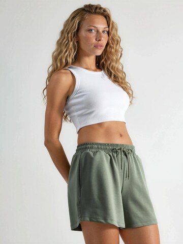 Loosefit Pantalon Busem en vert