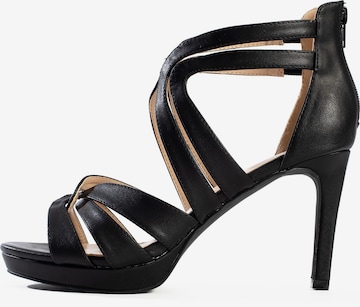 Celena Sandals 'Cherry' in Black: front